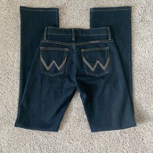 Wrangler Q- Baby Women's Boot Cut Jeans - Dark Blue